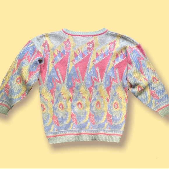 Vintage Retro 90s Pastel Sweater - Picture 2 of 10